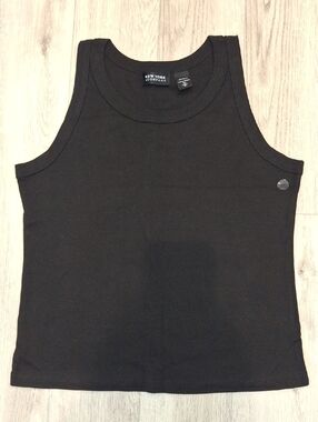 Vintage Nwt New York & Company Black Sleeveless Ribbed Tank